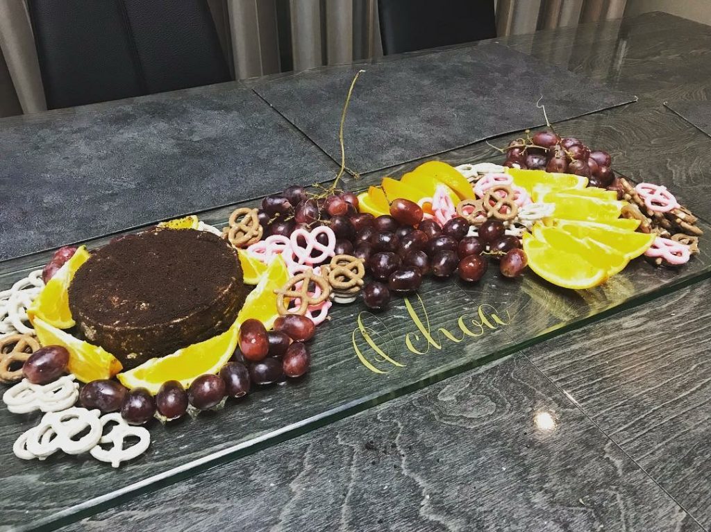 Glass Serving Board Customized Chic