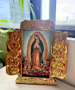 Triptych of Our Lady of Guadalupe - Gold
