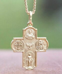 4-way Cross - Gold Plated